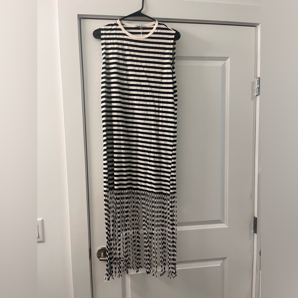 Zara fringe dress